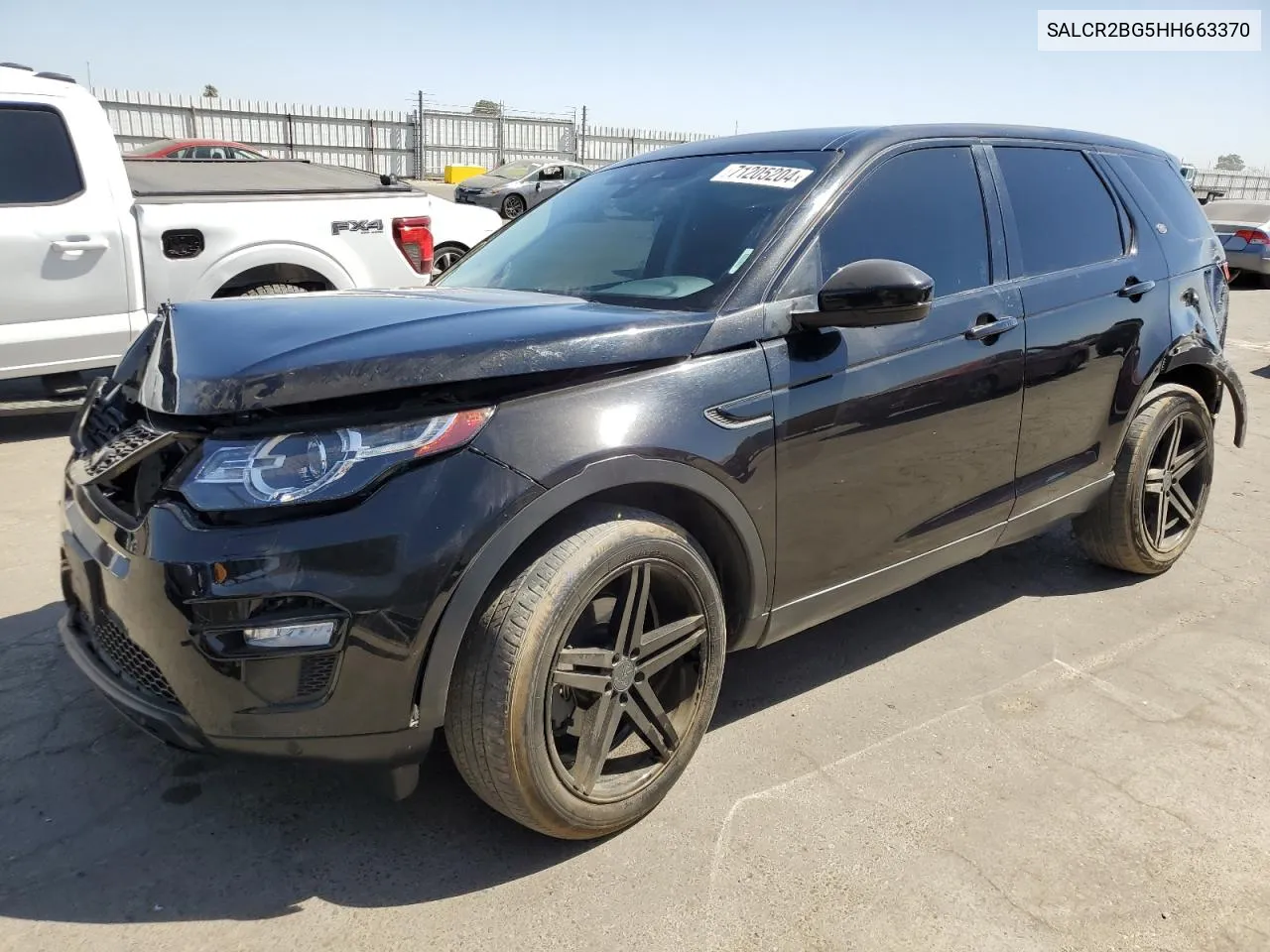 2017 Land Rover Discovery Sport Hse VIN: SALCR2BG5HH663370 Lot: 71205204