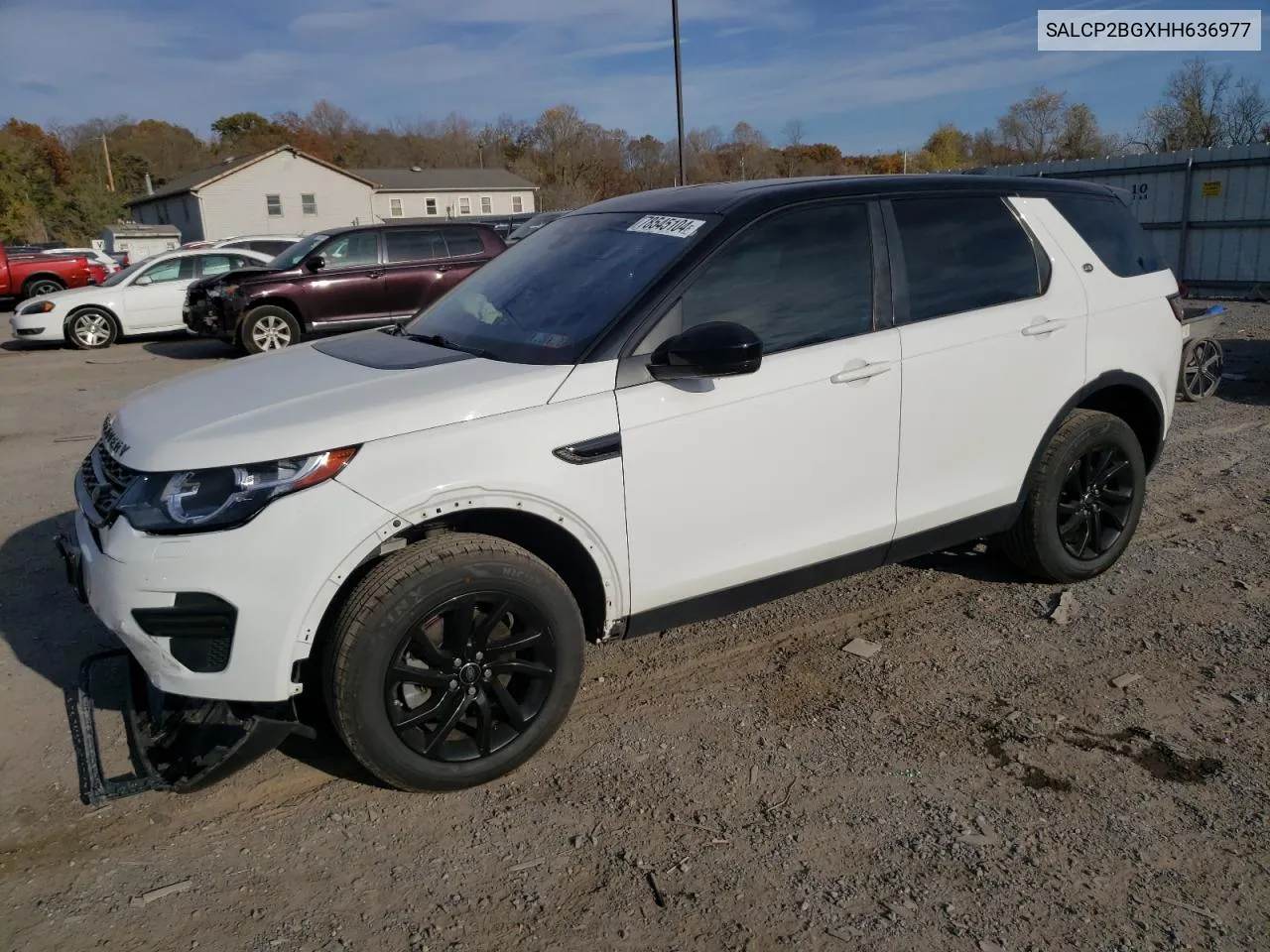 2017 Land Rover Discovery Sport Se VIN: SALCP2BGXHH636977 Lot: 78545104