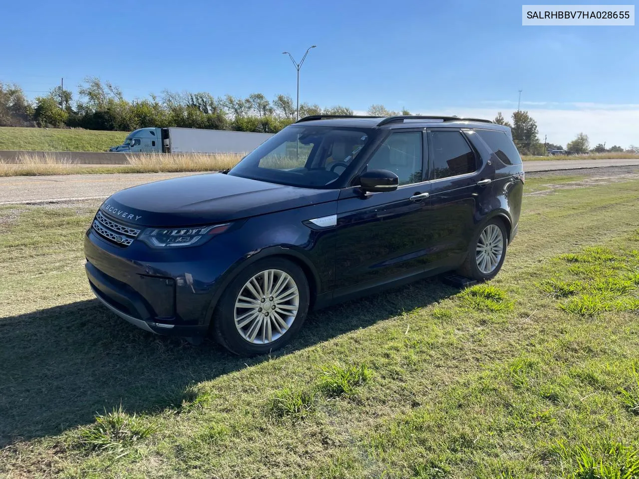 2017 Land Rover Discovery Hse Luxury VIN: SALRHBBV7HA028655 Lot: 80889354