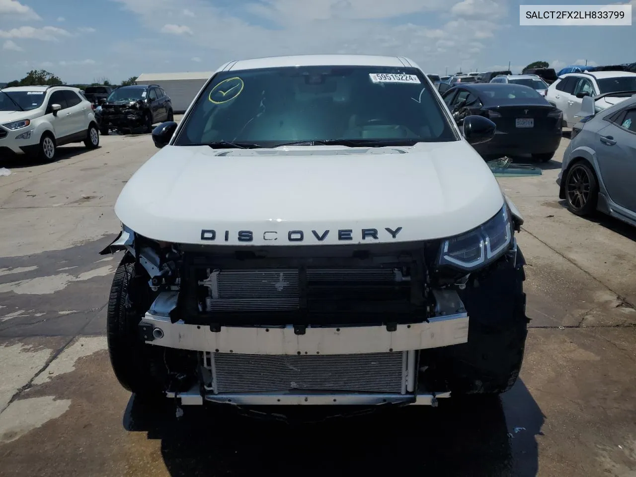 2020 Land Rover Discovery Sport S R-Dynamic VIN: SALCT2FX2LH833799 Lot: 59515224