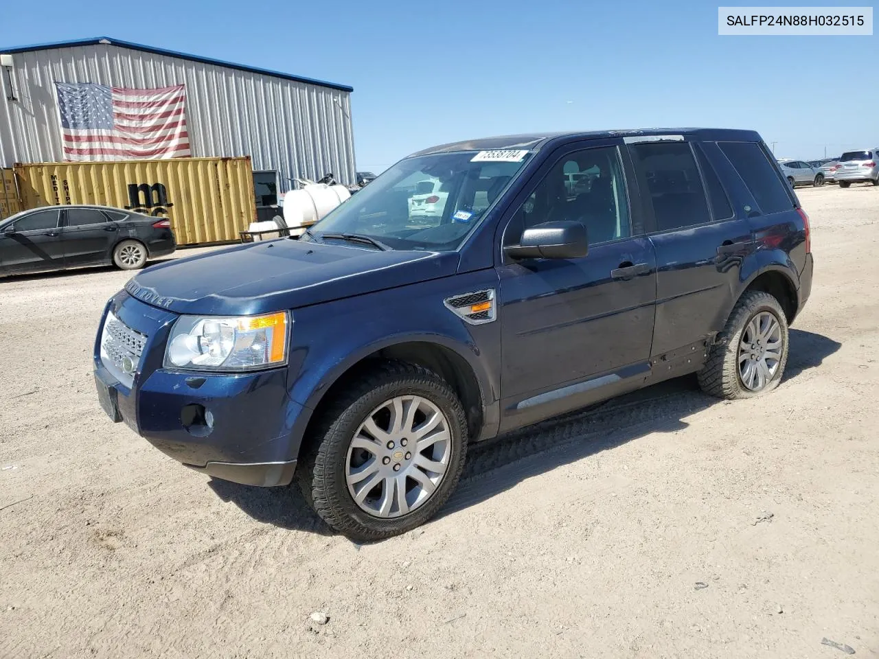 2008 Land Rover Lr2 Se VIN: SALFP24N88H032515 Lot: 73538704