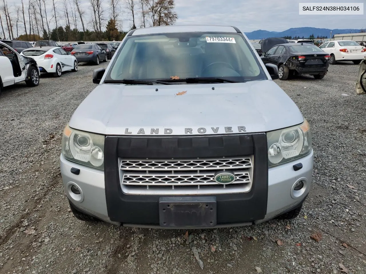 2008 Land Rover Lr2 Se Technology VIN: SALFS24N38H034106 Lot: 79703344