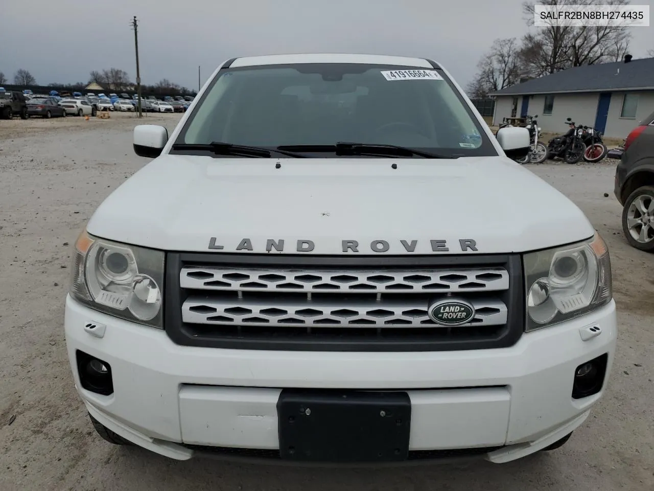 2011 Land Rover Lr2 Hse VIN: SALFR2BN8BH274435 Lot: 41916664