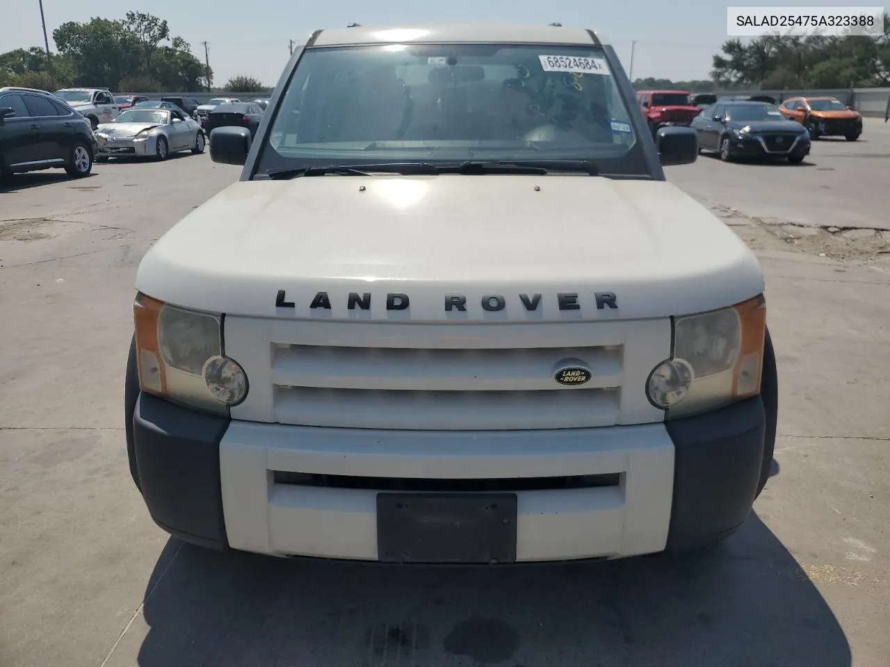 2005 Land Rover Lr3 Se VIN: SALAD25475A323388 Lot: 68524684