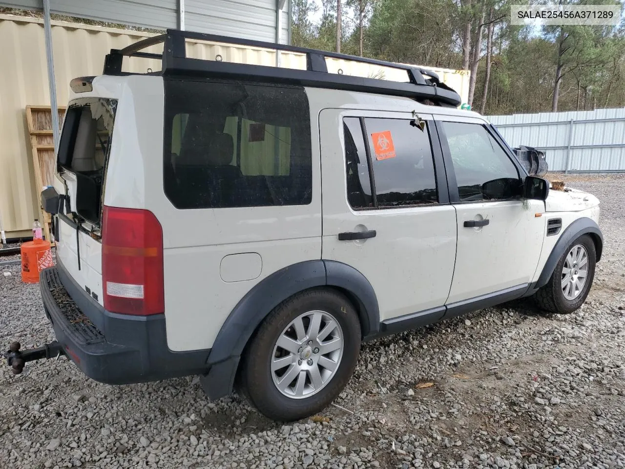 2006 Land Rover Lr3 Se VIN: SALAE25456A371289 Lot: 73634114