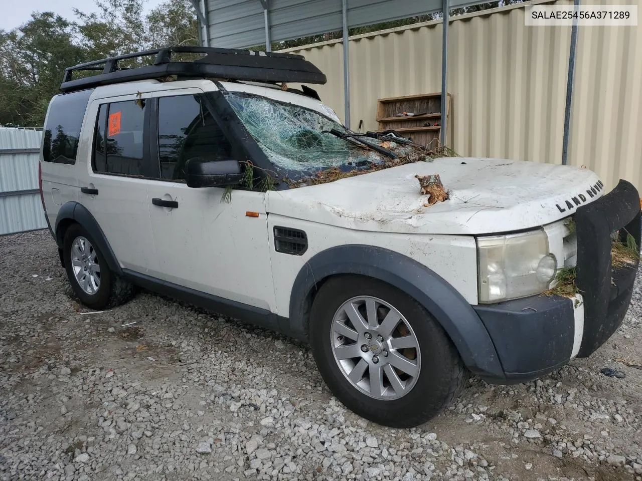 2006 Land Rover Lr3 Se VIN: SALAE25456A371289 Lot: 73634114