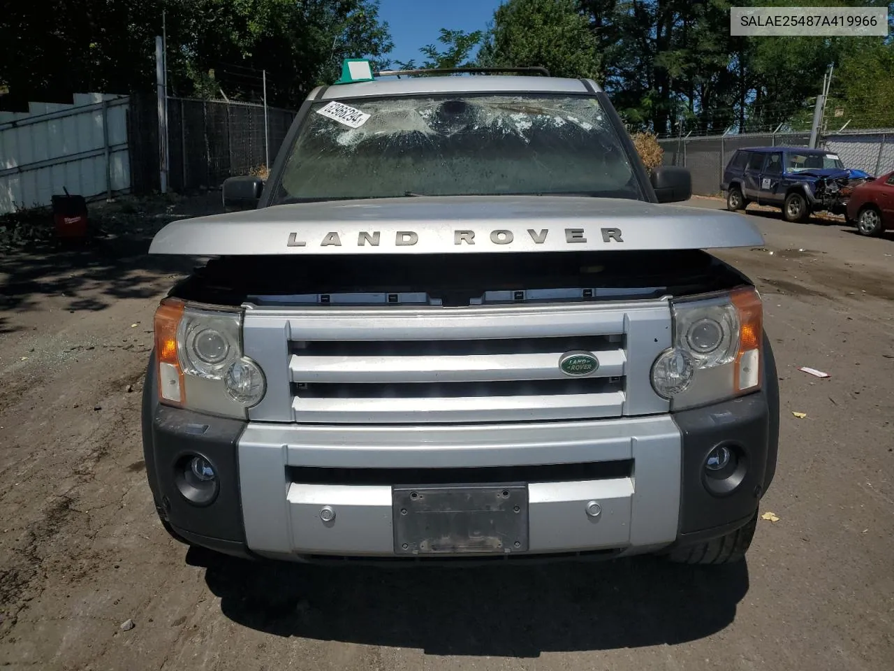 2007 Land Rover Lr3 Se VIN: SALAE25487A419966 Lot: 62966294