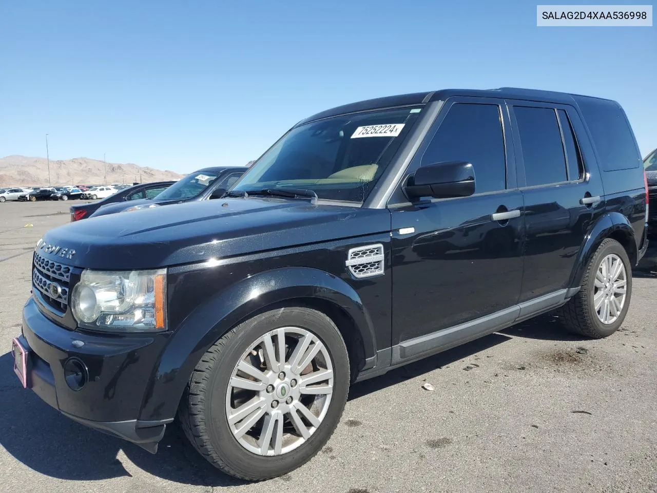 2010 Land Rover Lr4 Hse VIN: SALAG2D4XAA536998 Lot: 75252224