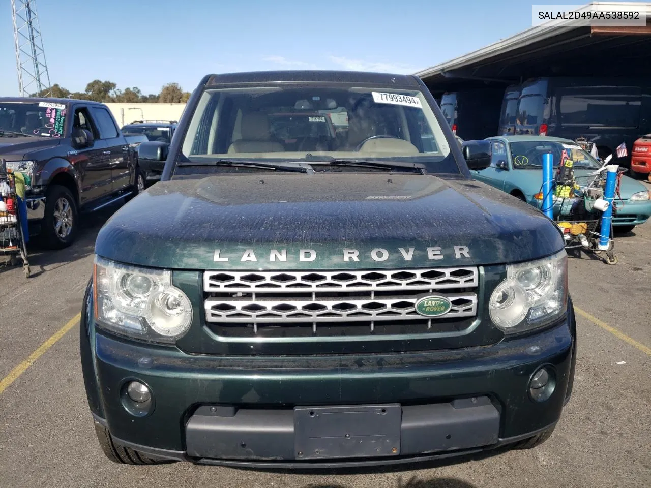 2010 Land Rover Lr4 Hse Plus VIN: SALAL2D49AA538592 Lot: 77993494