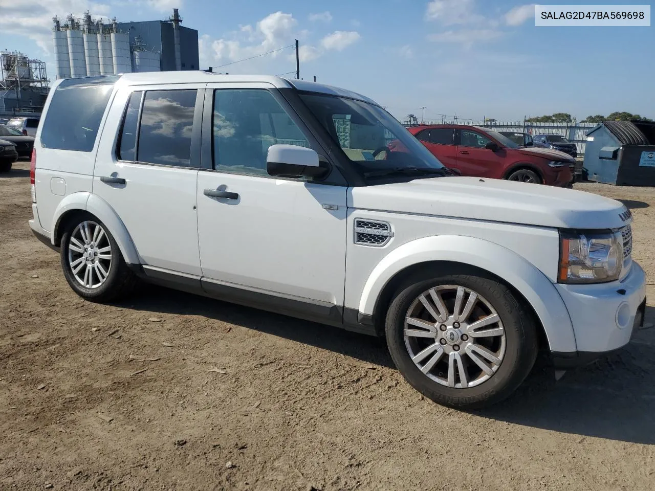 2011 Land Rover Lr4 Hse VIN: SALAG2D47BA569698 Lot: 69495504