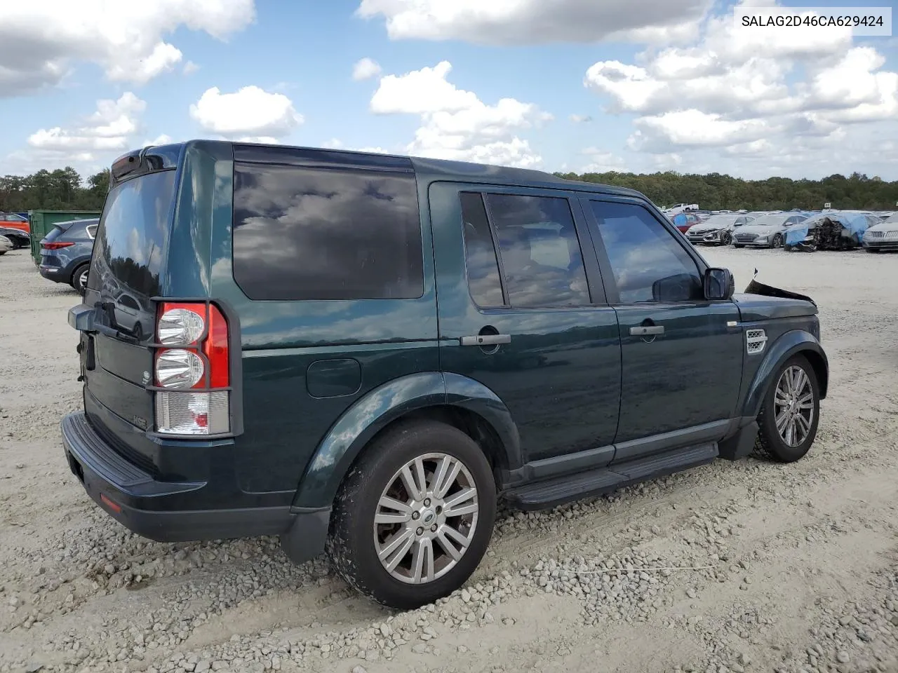 2012 Land Rover Lr4 Hse VIN: SALAG2D46CA629424 Lot: 78907274