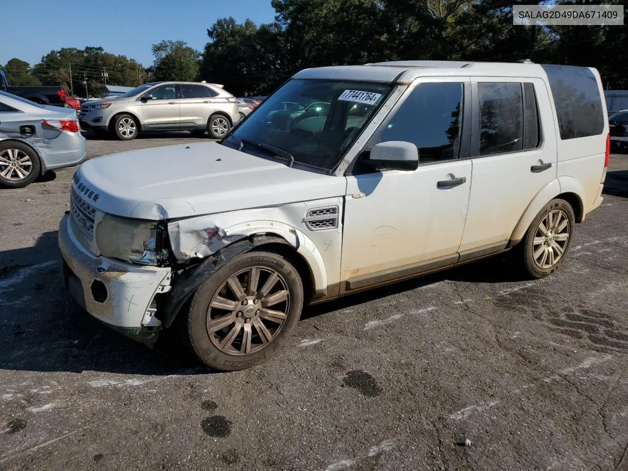 2013 Land Rover Lr4 Hse VIN: SALAG2D49DA671409 Lot: 77441764