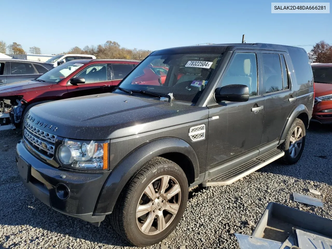 2013 Land Rover Lr4 Hse Luxury VIN: SALAK2D48DA666281 Lot: 78322504