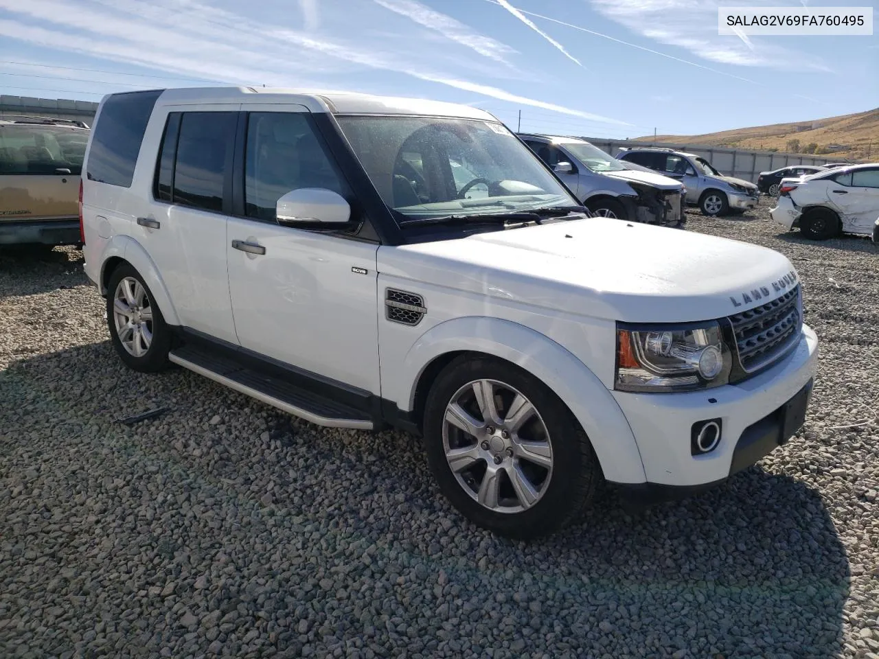 2015 Land Rover Lr4 Hse VIN: SALAG2V69FA760495 Lot: 75681734