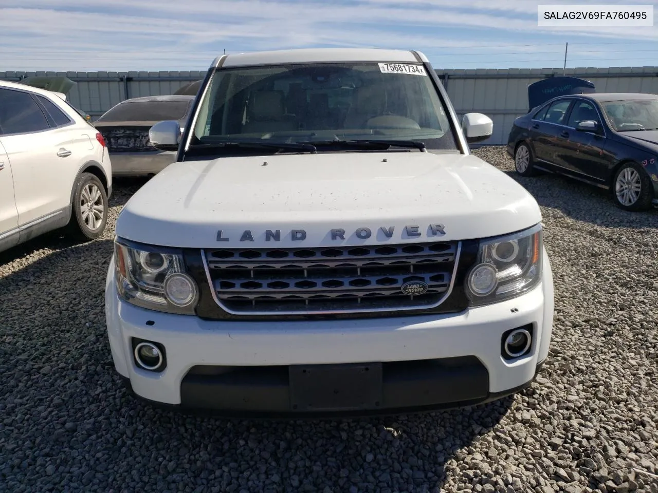 2015 Land Rover Lr4 Hse VIN: SALAG2V69FA760495 Lot: 75681734