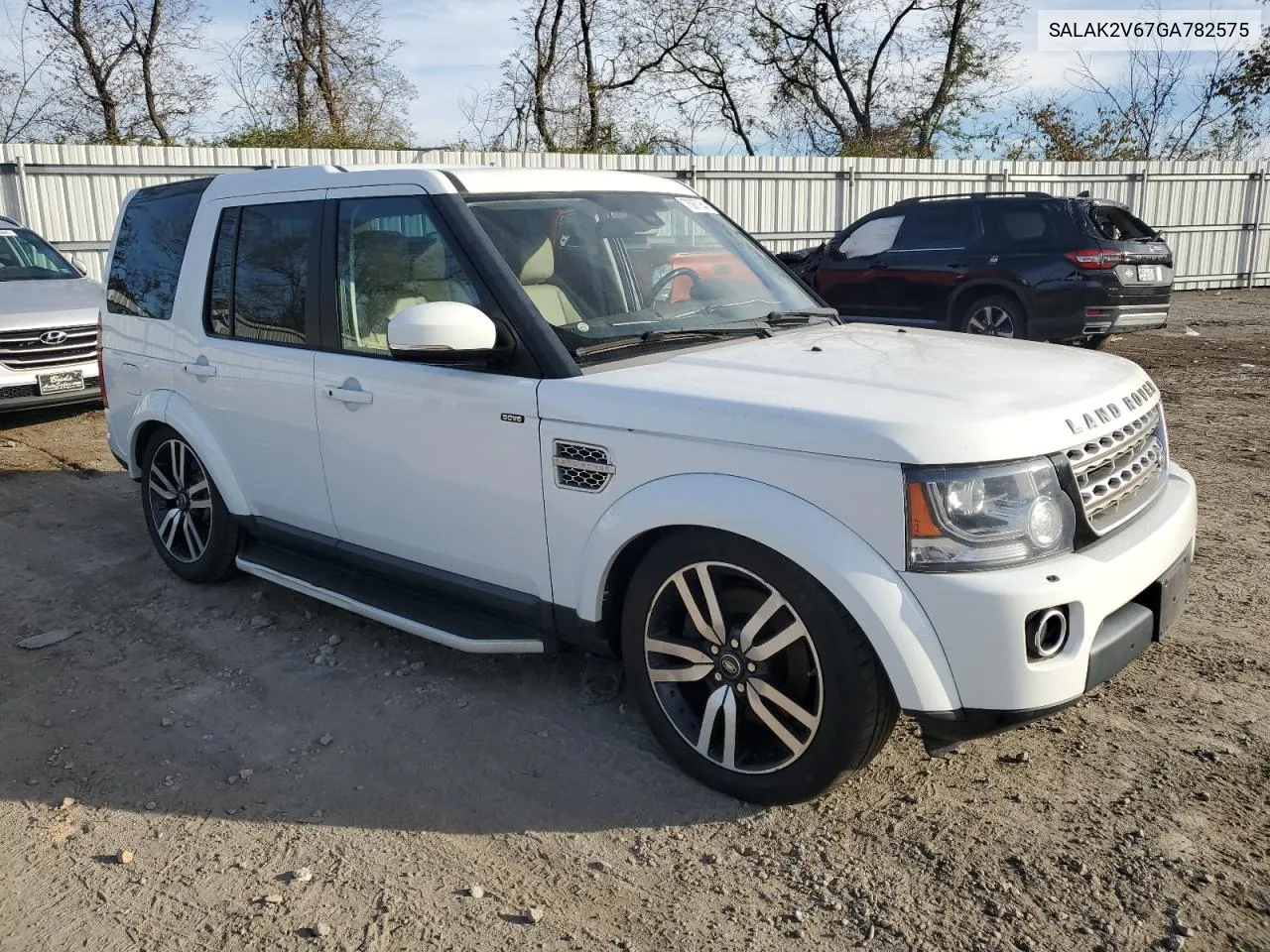 2016 Land Rover Lr4 Hse Luxury VIN: SALAK2V67GA782575 Lot: 78087954