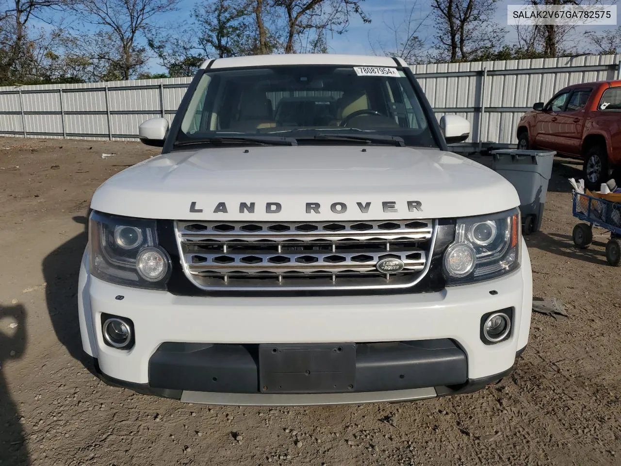 2016 Land Rover Lr4 Hse Luxury VIN: SALAK2V67GA782575 Lot: 78087954