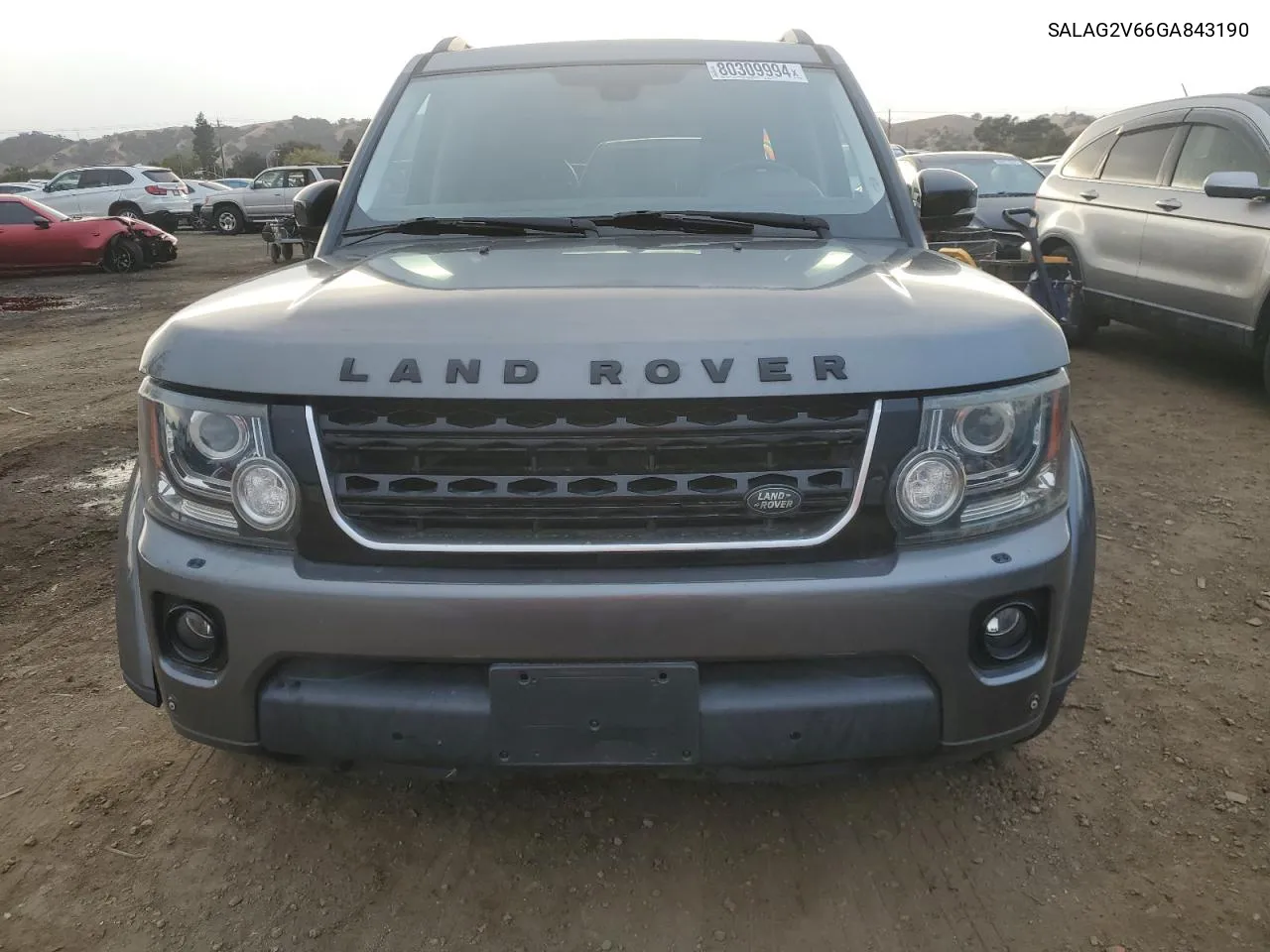 2016 Land Rover Lr4 Hse VIN: SALAG2V66GA843190 Lot: 80309994