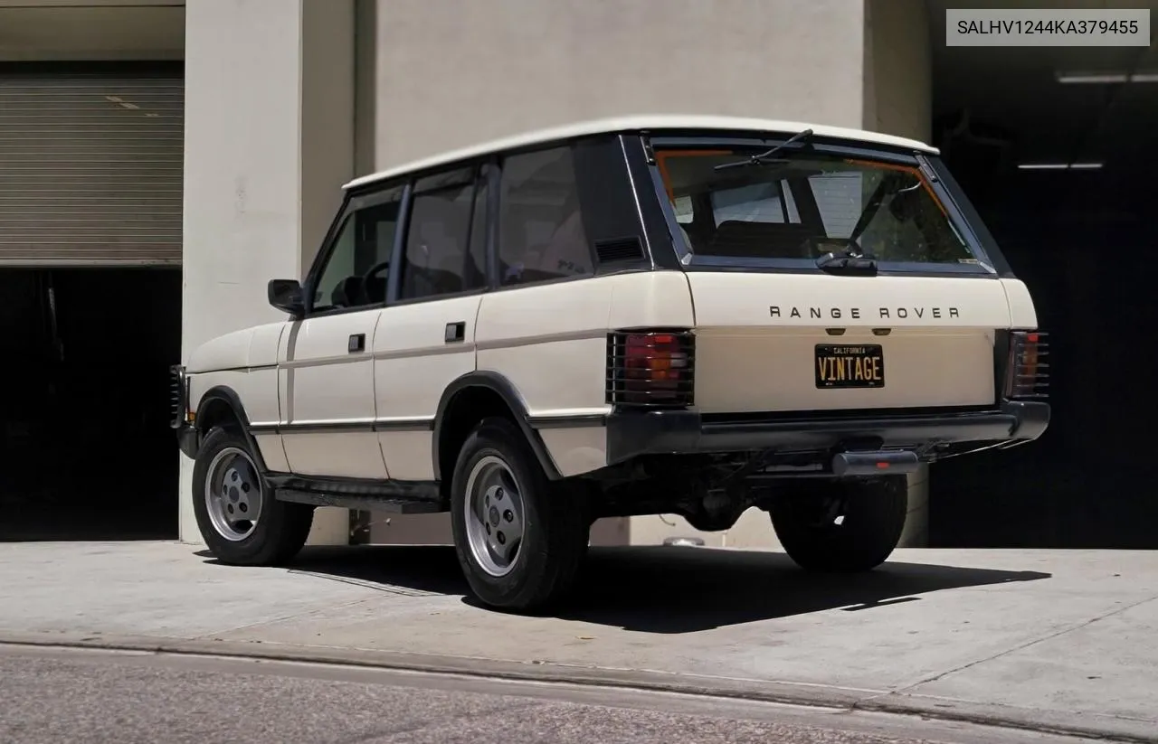 1989 Land Rover Range Rover VIN: SALHV1244KA379455 Lot: 60928604