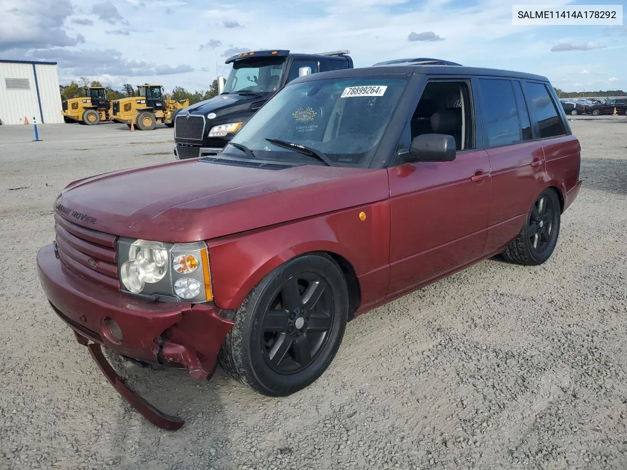 2004 Land Rover Range Rover Hse VIN: SALME11414A178292 Lot: 78899264