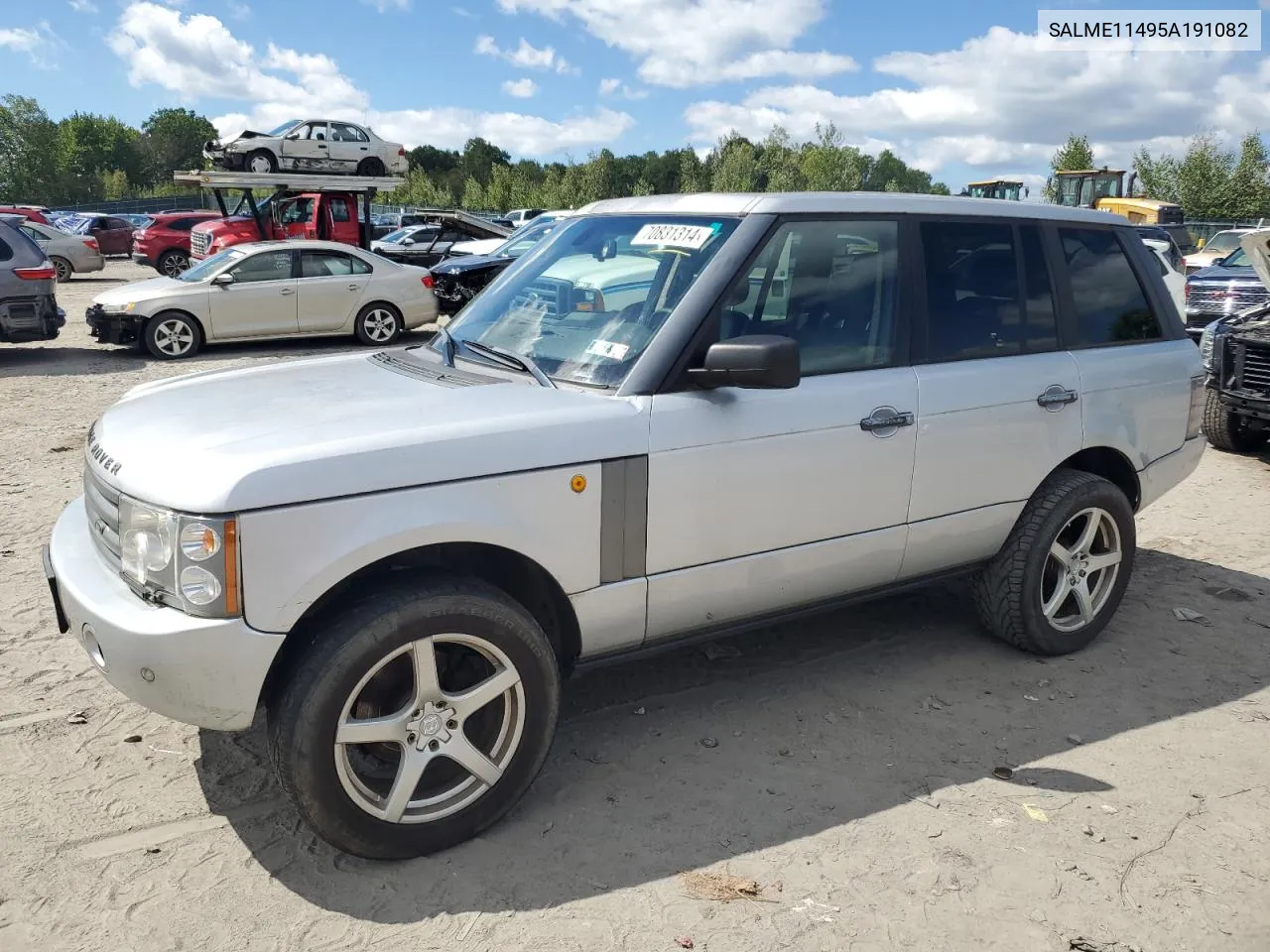 2005 Land Rover Range Rover Hse VIN: SALME11495A191082 Lot: 70831314