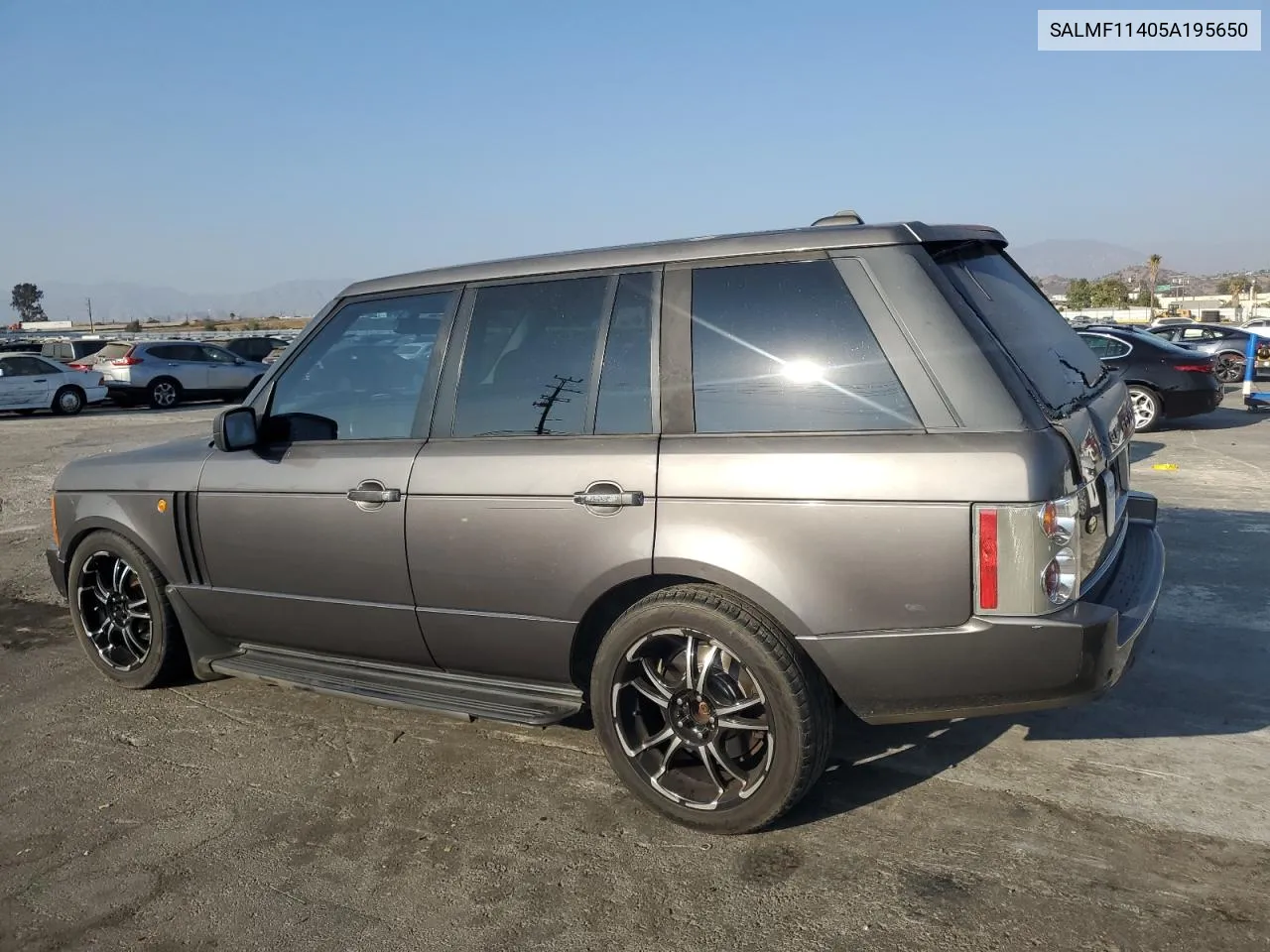 2005 Land Rover Range Rover Hse VIN: SALMF11405A195650 Lot: 76313284