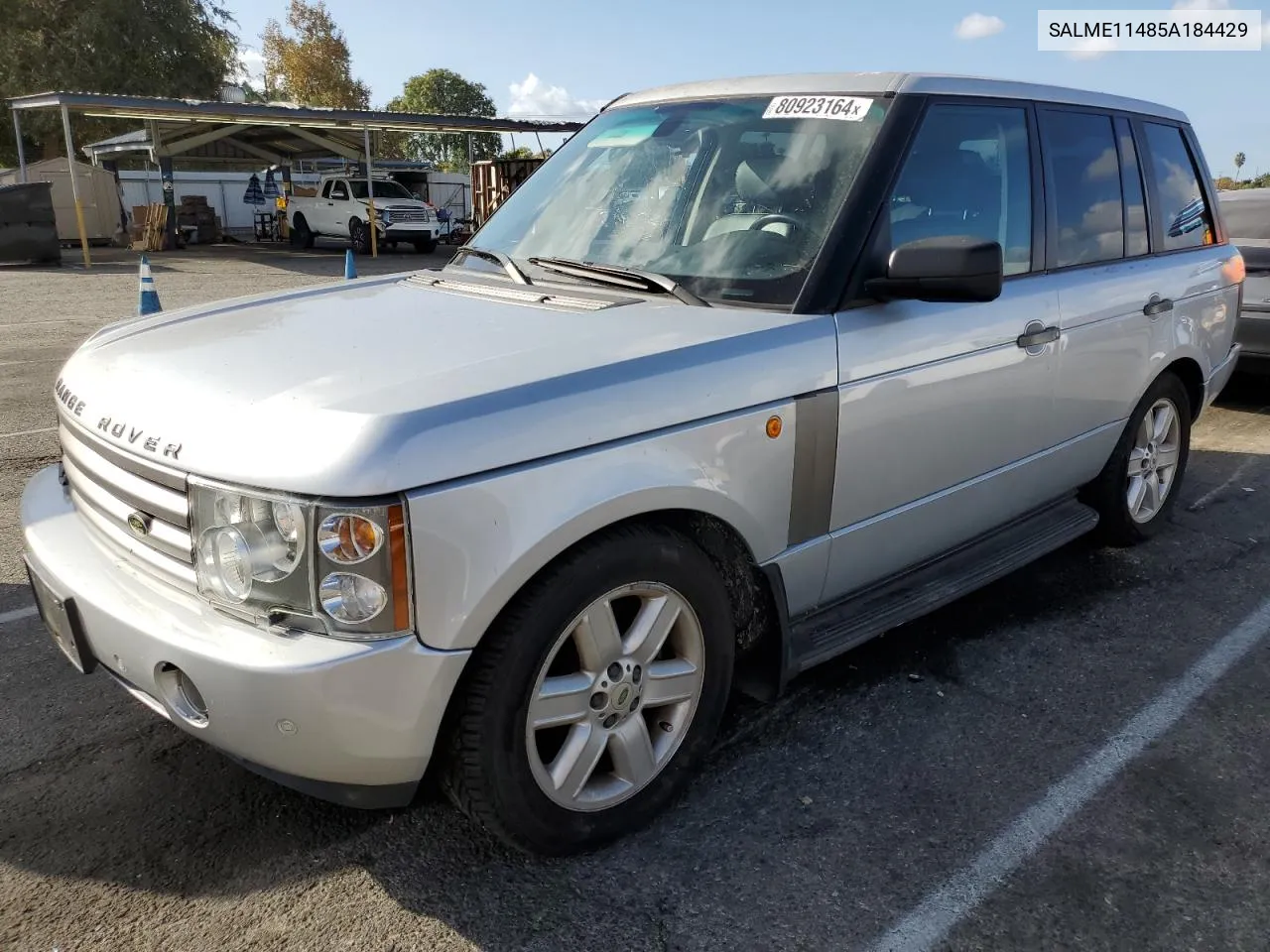 2005 Land Rover Range Rover Hse VIN: SALME11485A184429 Lot: 80923164