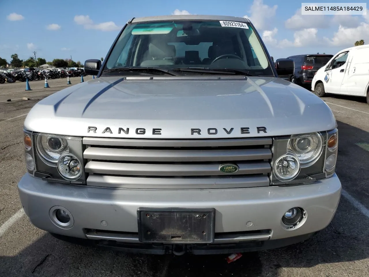 2005 Land Rover Range Rover Hse VIN: SALME11485A184429 Lot: 80923164