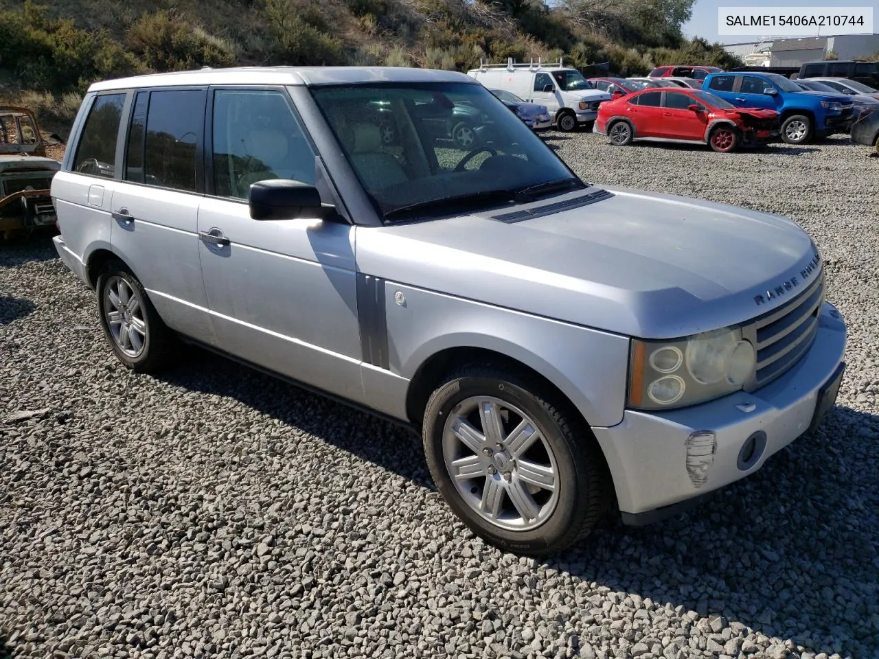 2006 Land Rover Range Rover Hse VIN: SALME15406A210744 Lot: 64604004