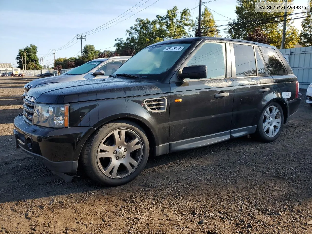 2006 Land Rover Range Rover Sport Hse VIN: SALSF254X6A939876 Lot: 69409484