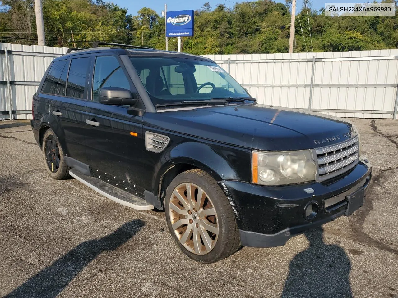 2006 Land Rover Range Rover Sport Supercharged VIN: SALSH234X6A959980 Lot: 70912254