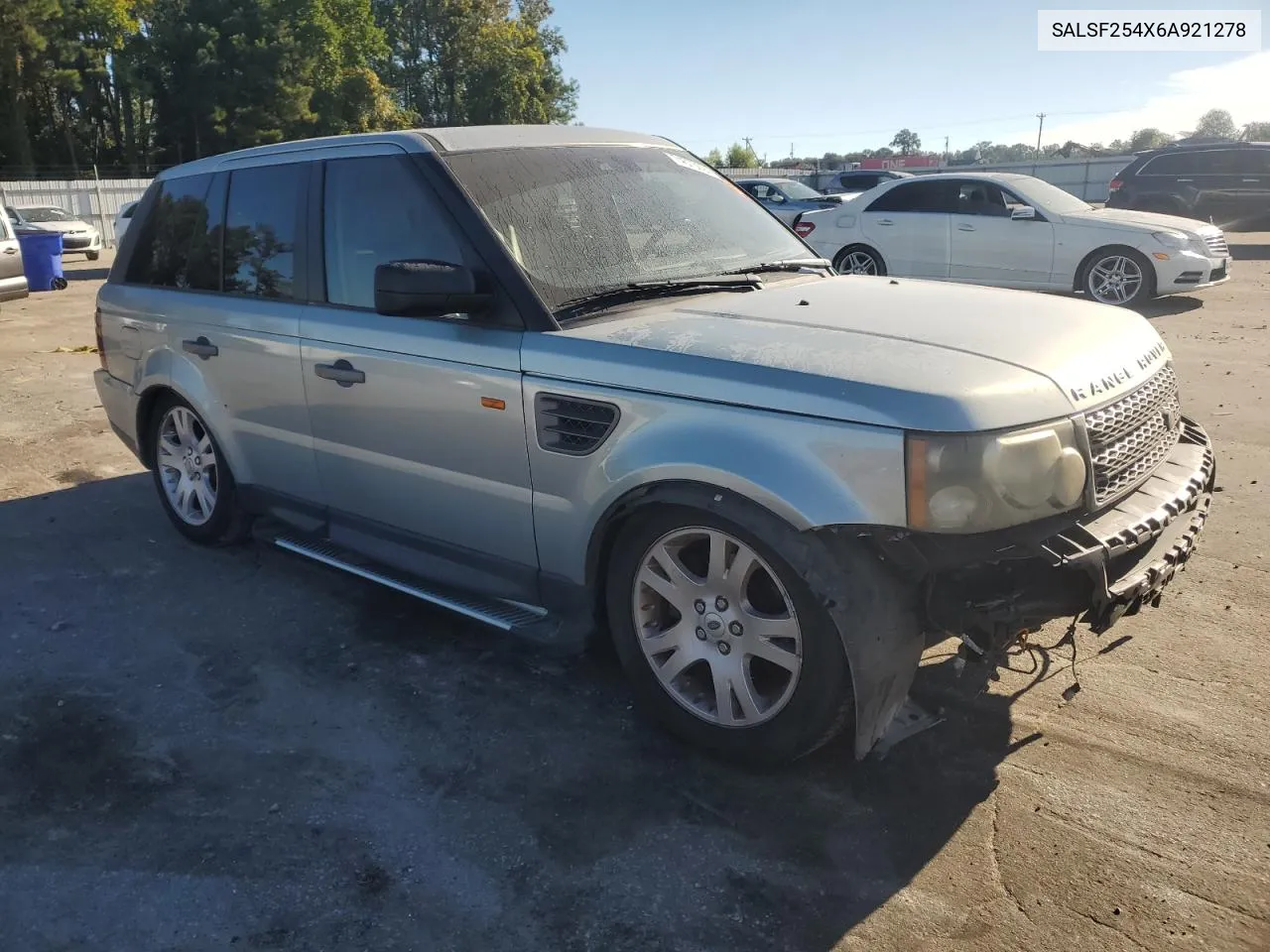 2006 Land Rover Range Rover Sport Hse VIN: SALSF254X6A921278 Lot: 74575094