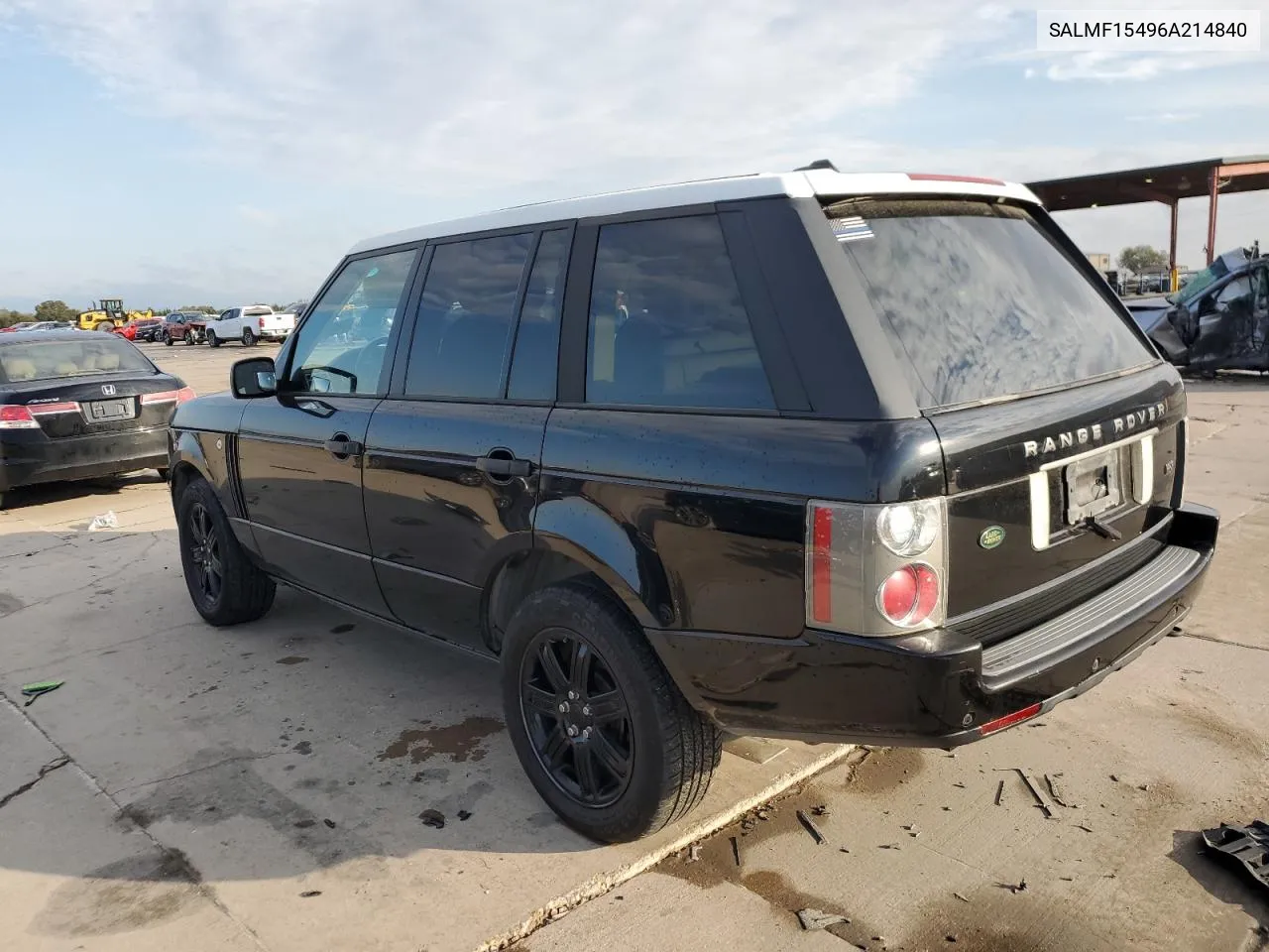 2006 Land Rover Range Rover Hse VIN: SALMF15496A214840 Lot: 78614984