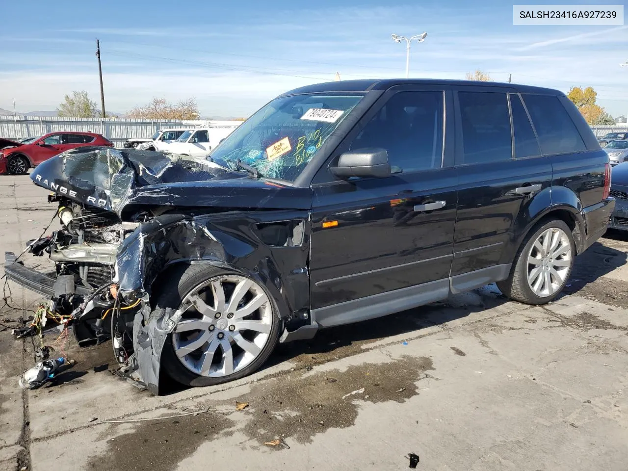 2006 Land Rover Range Rover Sport Supercharged VIN: SALSH23416A927239 Lot: 79040724