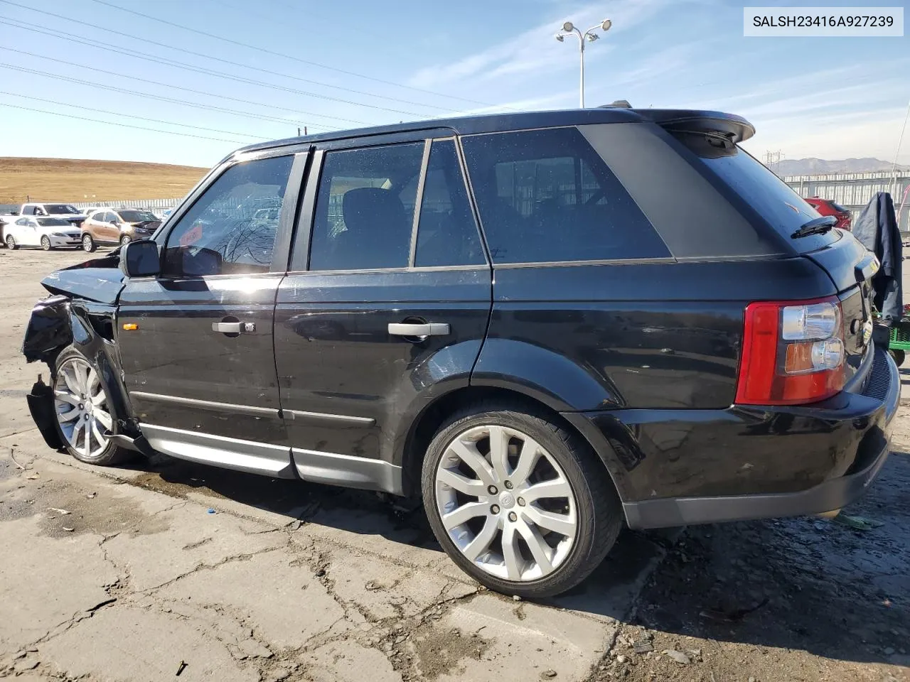 2006 Land Rover Range Rover Sport Supercharged VIN: SALSH23416A927239 Lot: 79040724