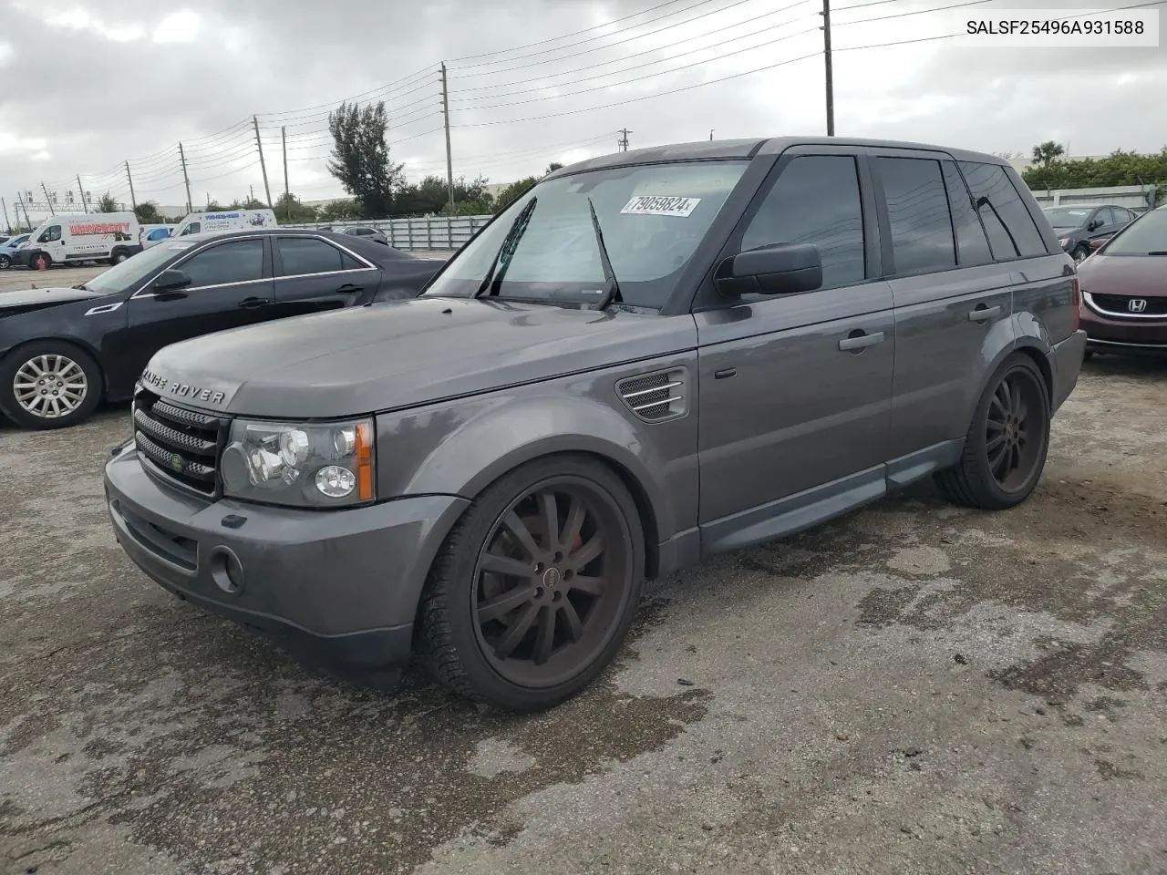 2006 Land Rover Range Rover Sport Hse VIN: SALSF25496A931588 Lot: 79059824