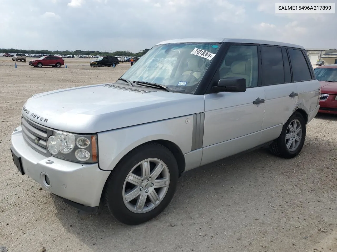 2006 Land Rover Range Rover Hse VIN: SALME15496A217899 Lot: 79318094