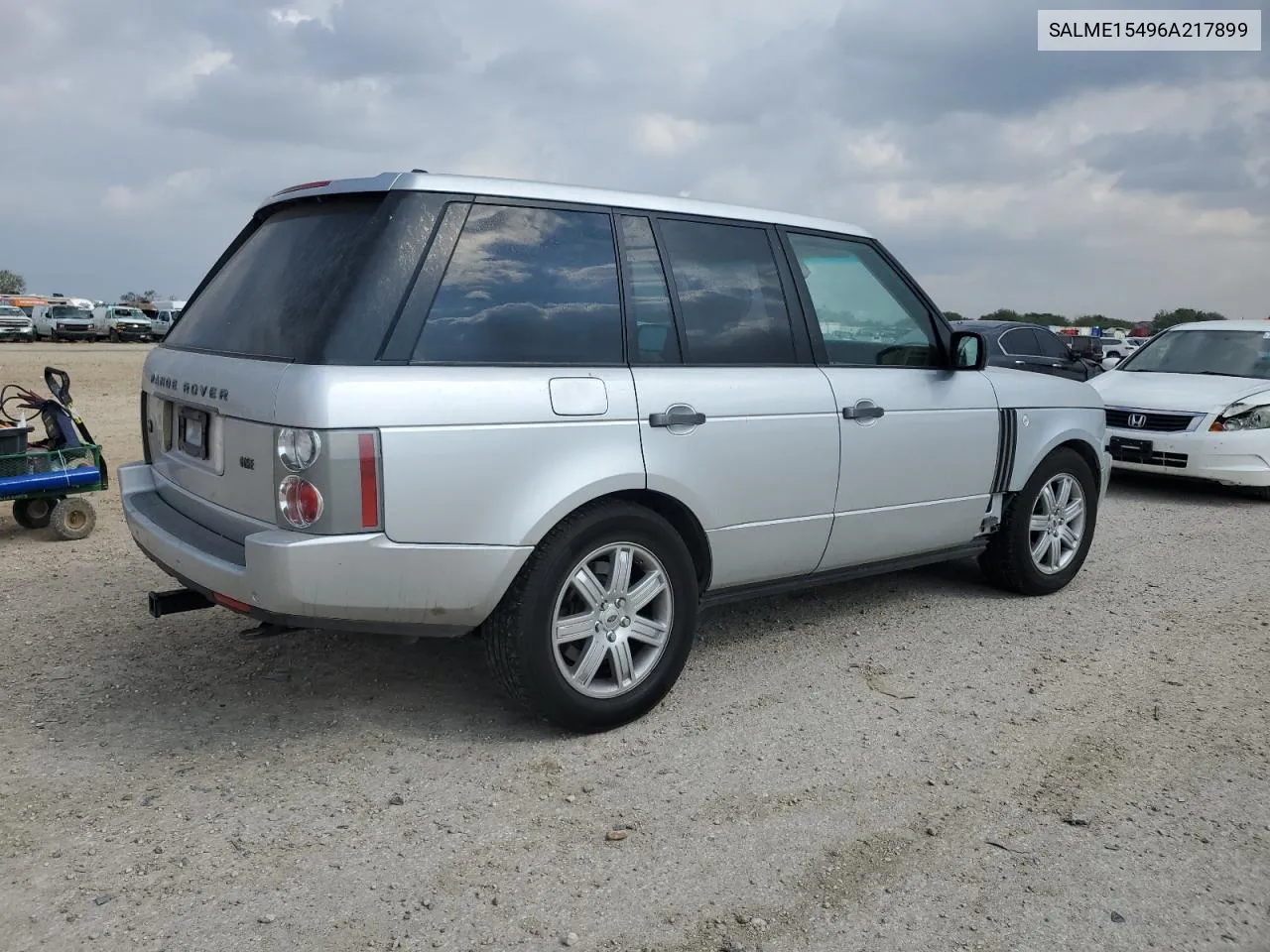 2006 Land Rover Range Rover Hse VIN: SALME15496A217899 Lot: 79318094