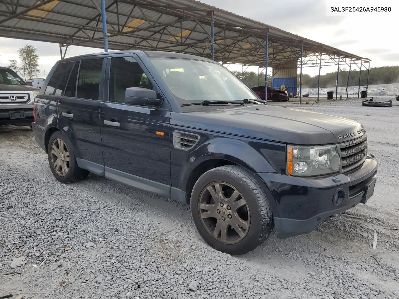 2006 Land Rover Range Rover Sport Hse VIN: SALSF25426A945980 Lot: 79459854