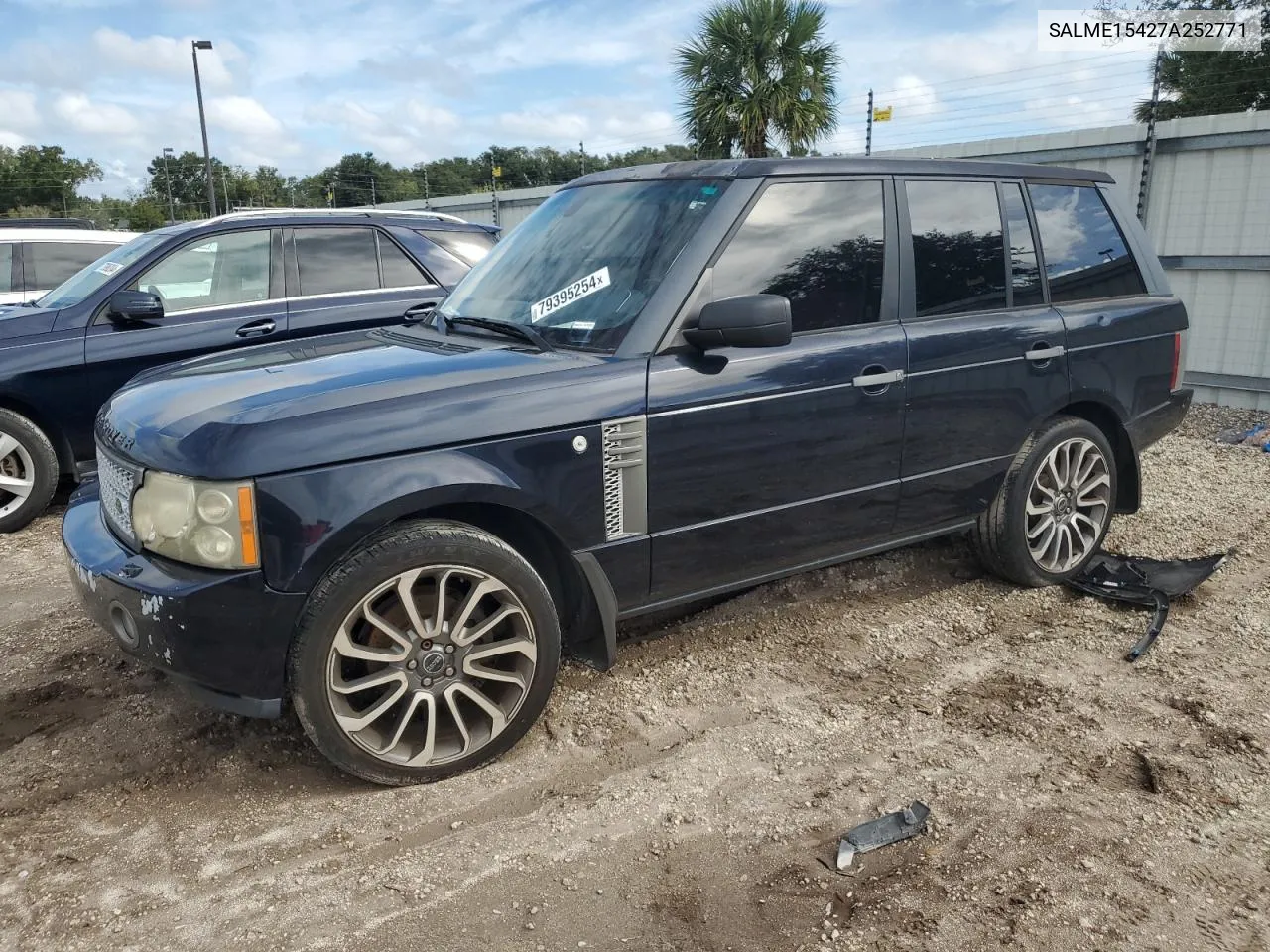 2007 Land Rover Range Rover Hse VIN: SALME15427A252771 Lot: 79395254