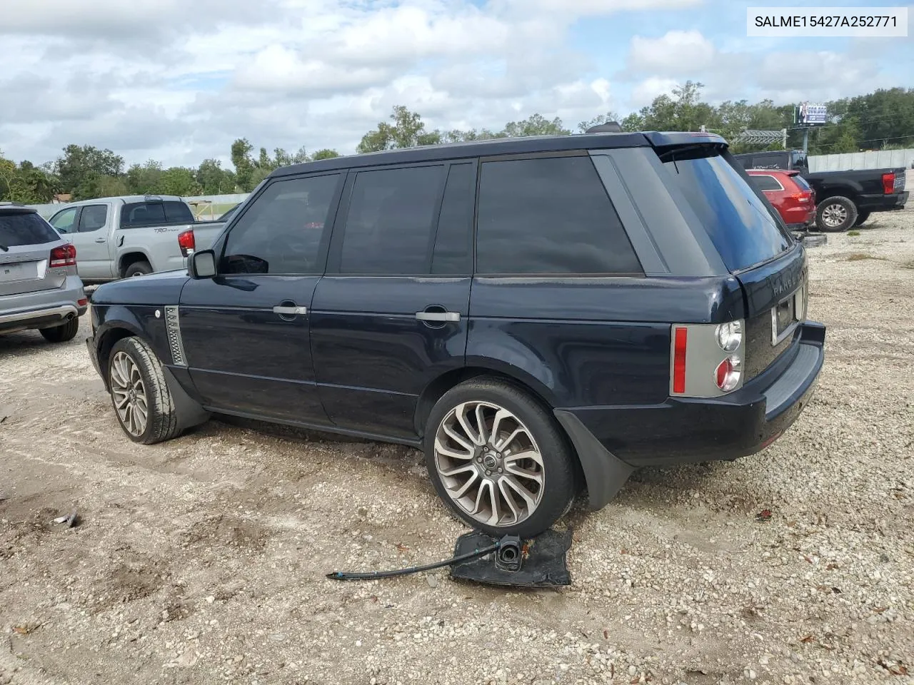 2007 Land Rover Range Rover Hse VIN: SALME15427A252771 Lot: 79395254