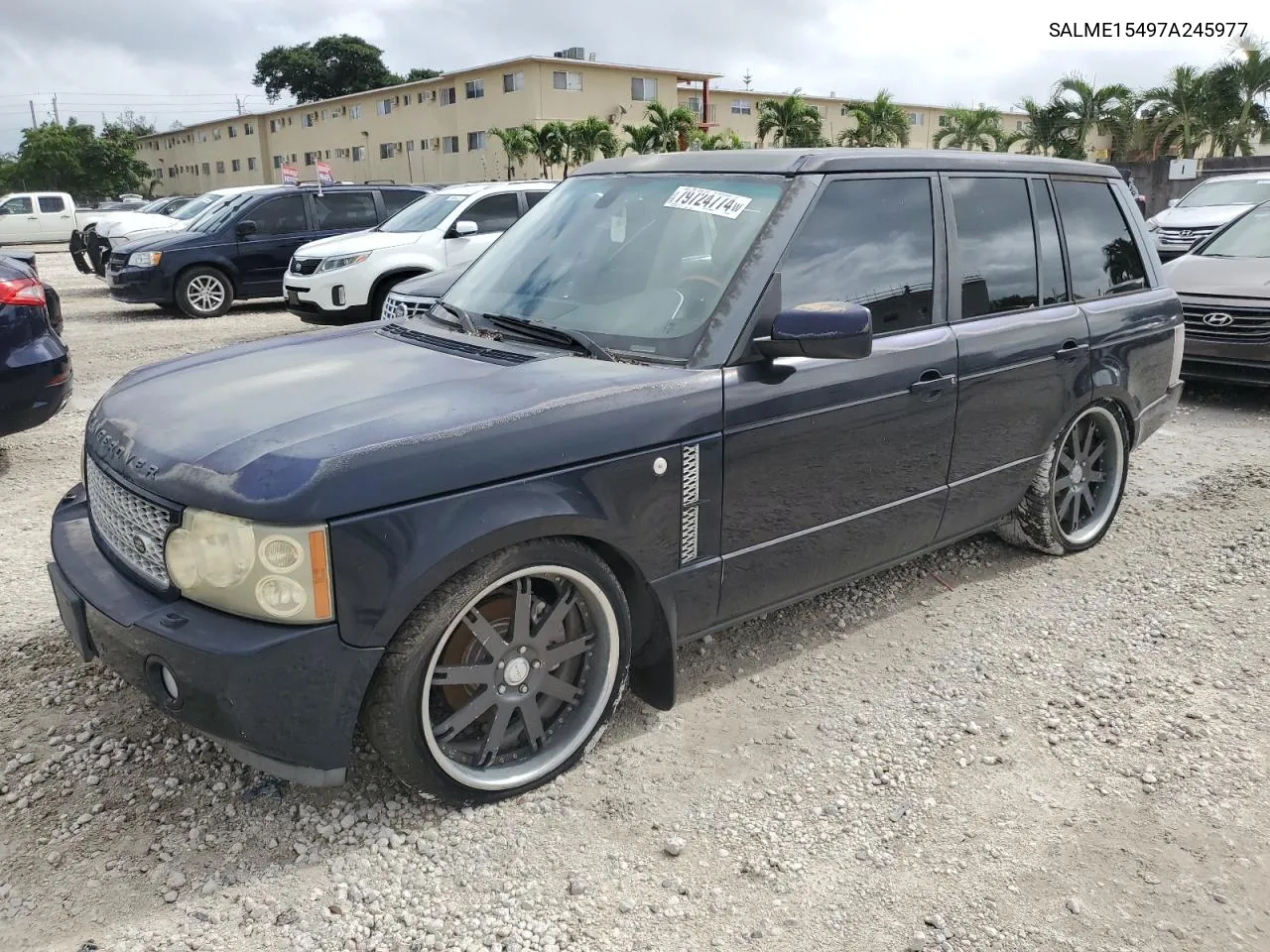 2007 Land Rover Range Rover Hse VIN: SALME15497A245977 Lot: 79724774