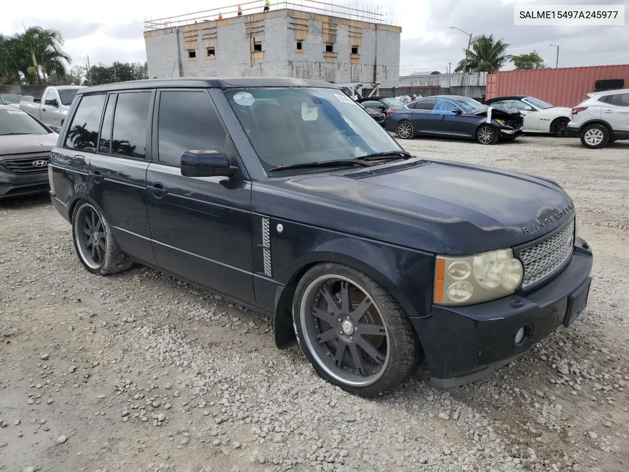 2007 Land Rover Range Rover Hse VIN: SALME15497A245977 Lot: 79724774