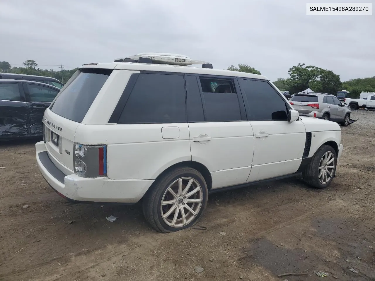 2008 Land Rover Range Rover Hse VIN: SALME15498A289270 Lot: 69192064