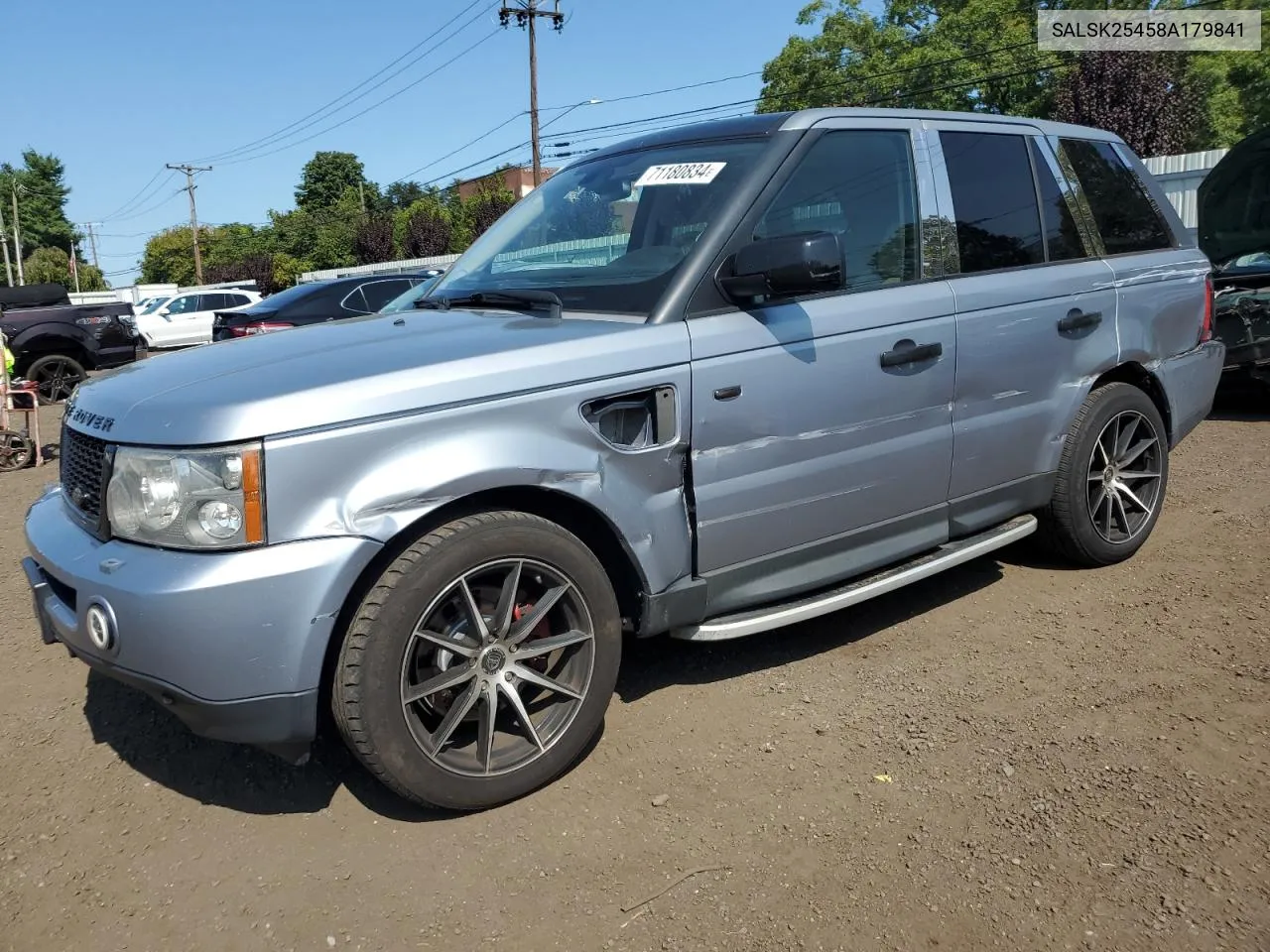 2008 Land Rover Range Rover Sport Hse VIN: SALSK25458A179841 Lot: 71180834