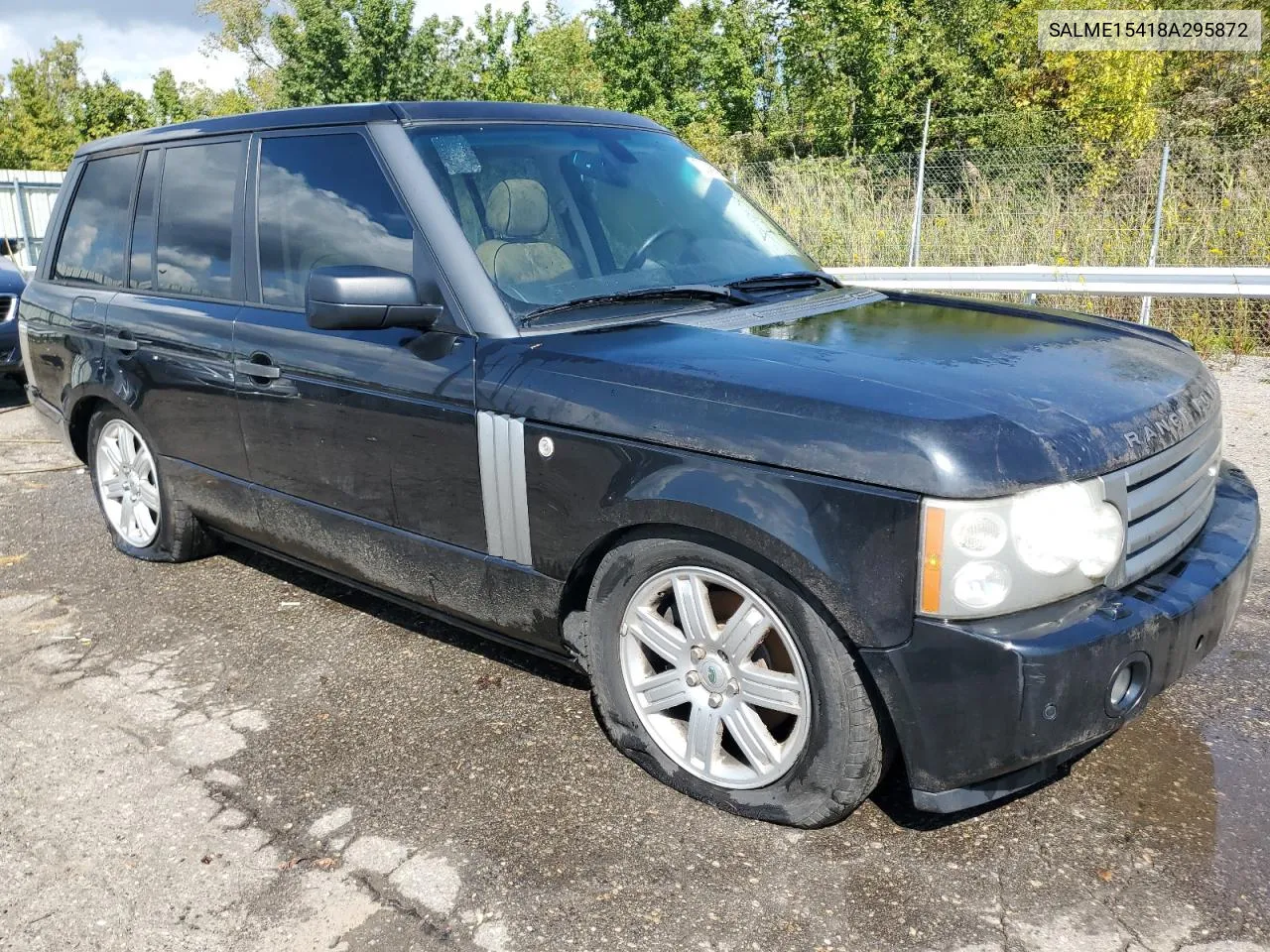 2008 Land Rover Range Rover Hse VIN: SALME15418A295872 Lot: 72245894