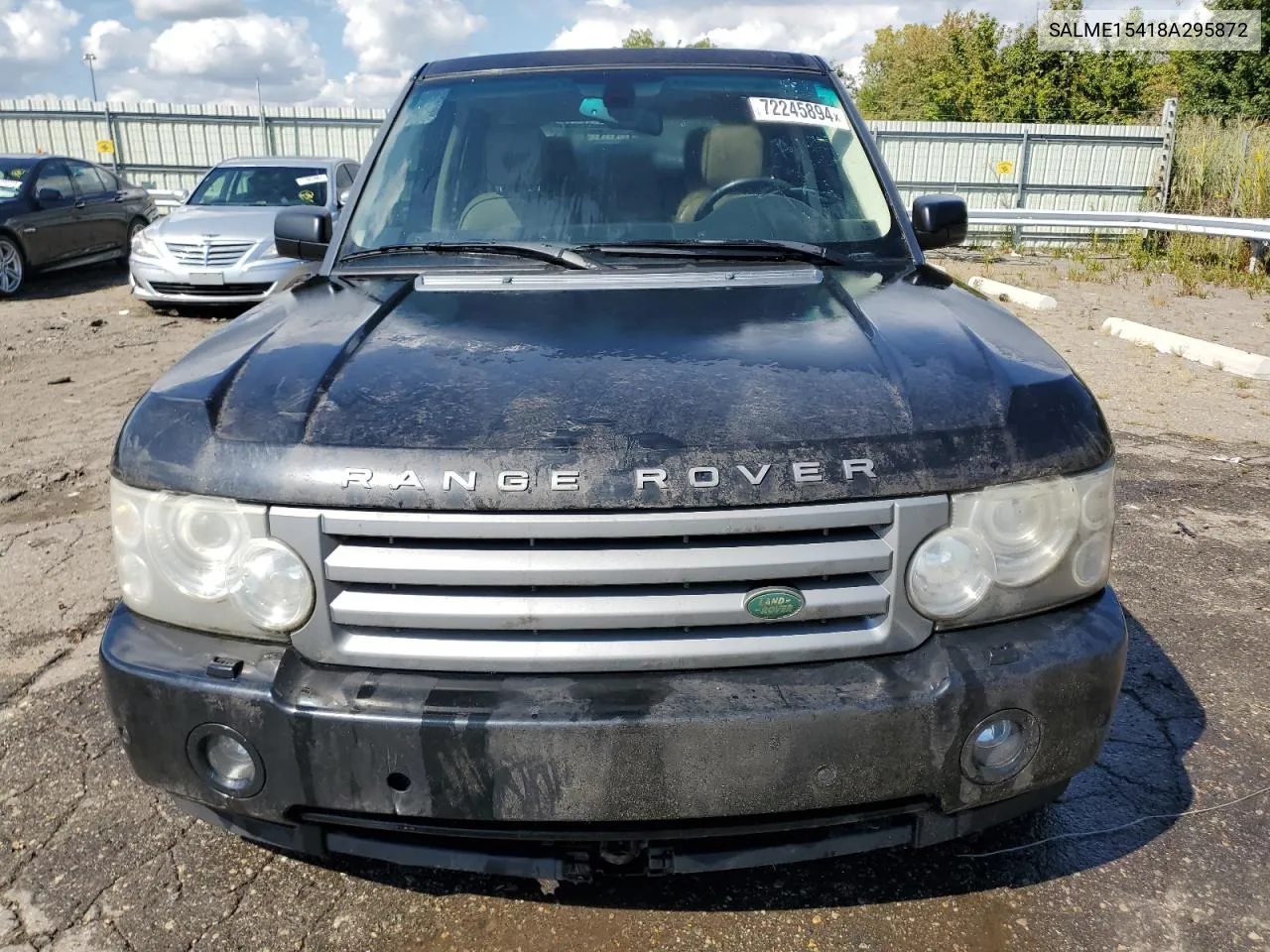 2008 Land Rover Range Rover Hse VIN: SALME15418A295872 Lot: 72245894