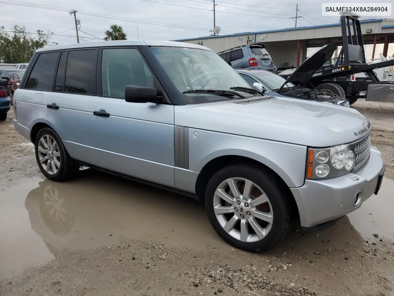 2008 Land Rover Range Rover Supercharged VIN: SALMF134X8A284904 Lot: 74900424