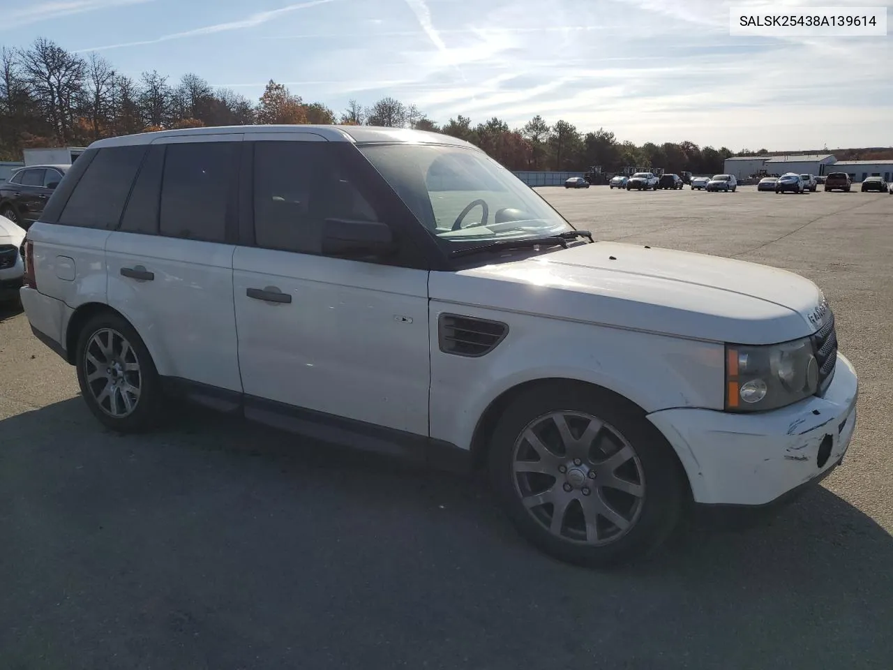 2008 Land Rover Range Rover Sport Hse VIN: SALSK25438A139614 Lot: 75458984