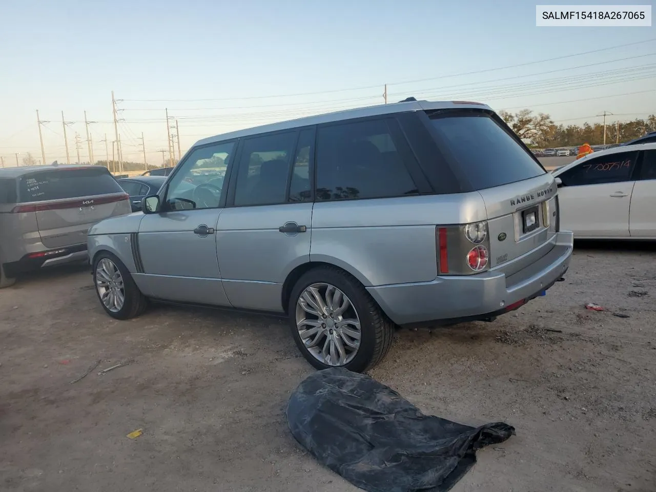 2008 Land Rover Range Rover Hse VIN: SALMF15418A267065 Lot: 77232004